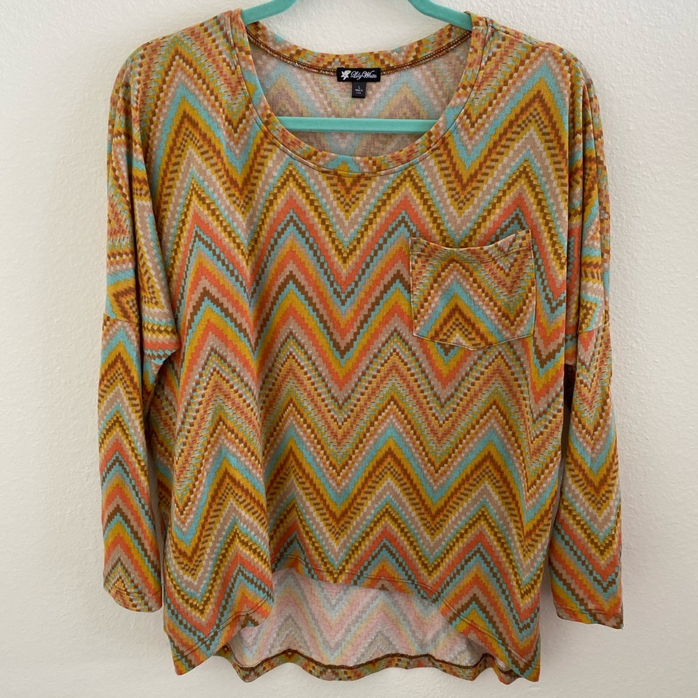 High Low Long Sleeve Top